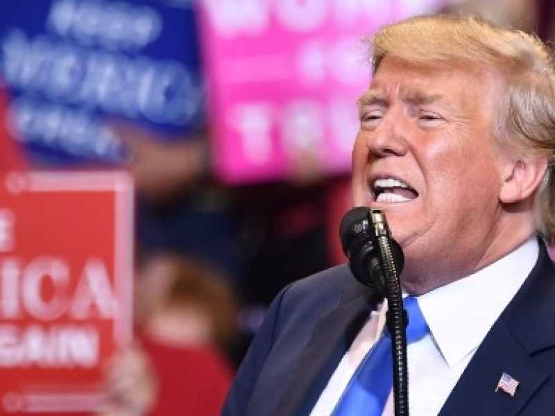 Donald Trump in Ohio per sostenere la candidatura del repubblicano Troy Balderson (foto LaPresse)