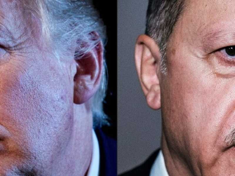Donald Trump e Recep Tayyip Erdogan (foto LaPresse)
