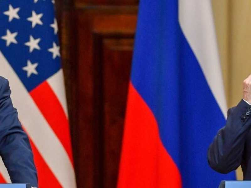 Putin e Trump durante il vertice di Helsinki il 16 giugno (Foto LaPresse)