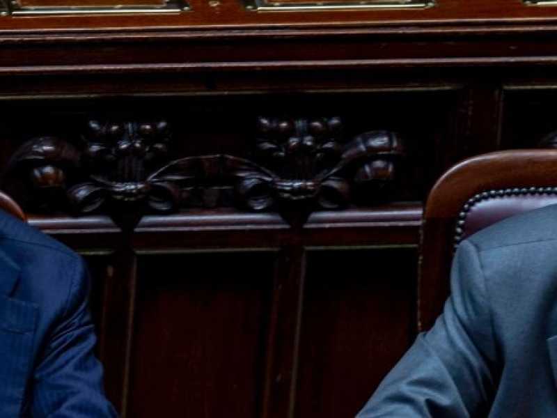 Il ministro dell'economia Giovanni Tria e il ministro per gli affari europei Paolo Savona (Foto Imagoeconomica)