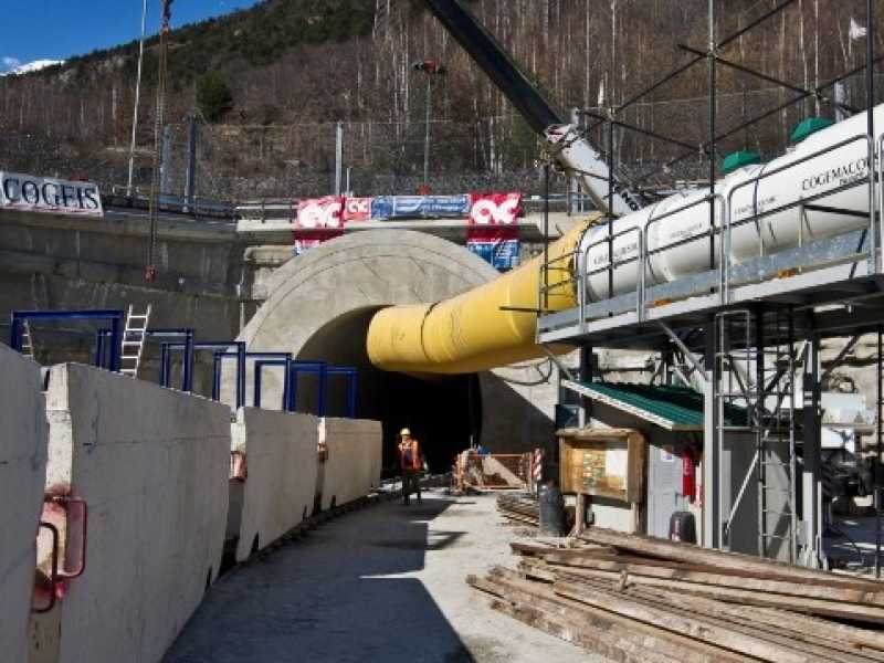 Il cantiere Tav di Chiomonte (foto LaPresse)