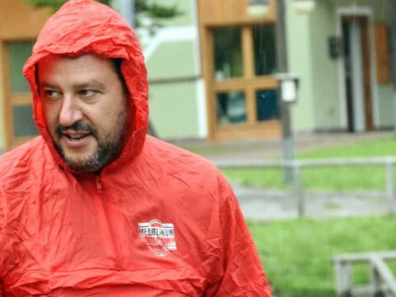 Matteo Salvini in vacanza in Trentino