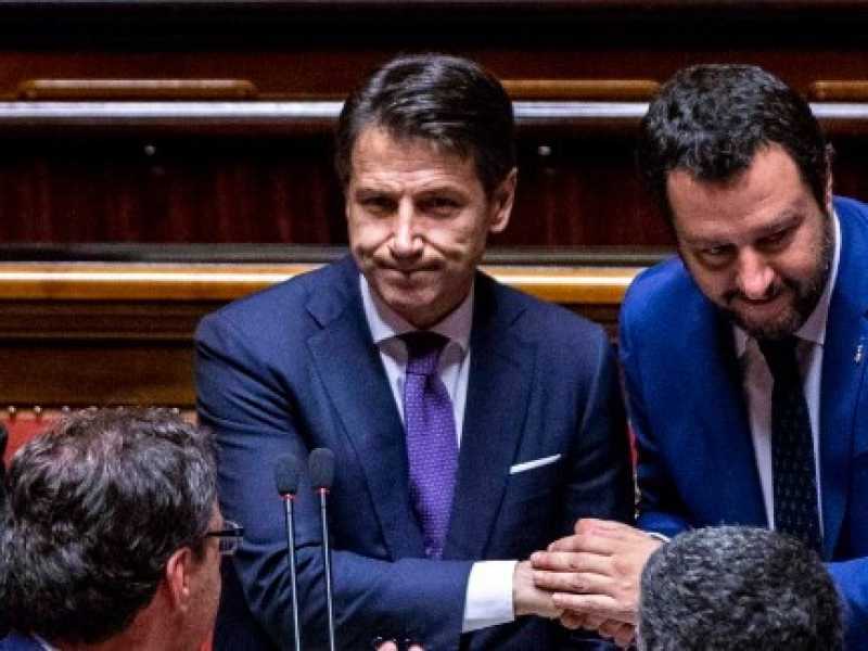 Roma, 5 giugno 2018. Il discorso di fiducia al Senato del presidente Conte (Imagoeconomica)