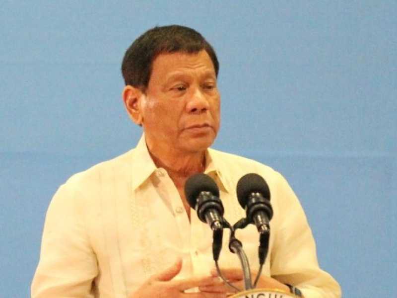 Il presidente filippino Rodrigo Duterte (Foto LaPresse)