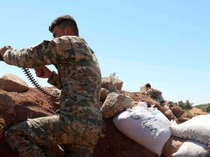 I ribelli della regione a nord di Idlib (foto LaPresse)