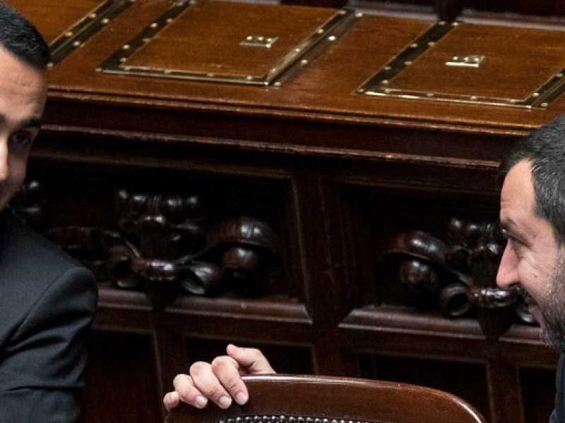 Luigi Di Maio e Matteo Salvini (foto LaPresse)