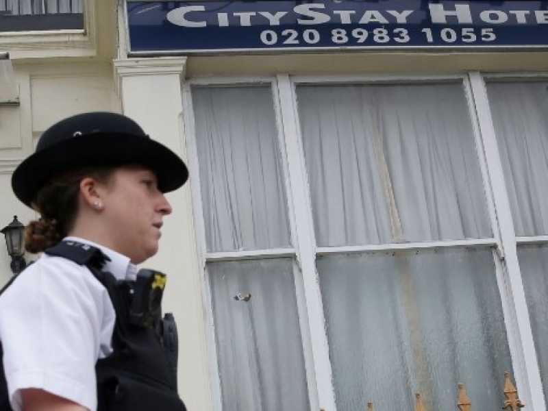 City Stay Hotel, dove si trovavano i sospettati russi Alexander Petrov e Ruslan Boshirov, nel quartiere di Bow, east London. Foto LaPresse