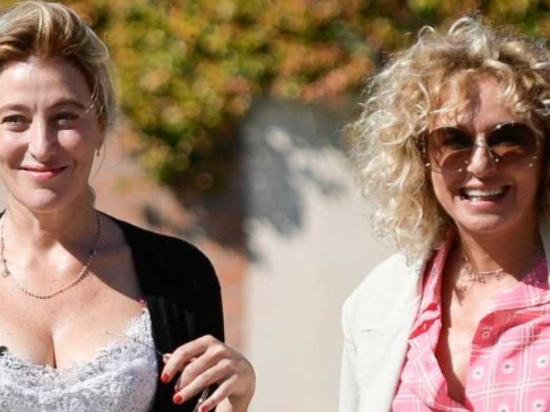 Valeria Bruni Tedeschi e Valeria Golino a Venezia (foto LaPresse)
