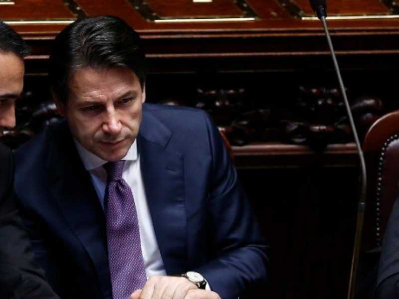 Conte alla Camera per riferire in vista del Consiglio europeo il 27 giugno 2018 (foto LaPresse)