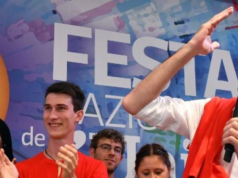 Maurizio Martina alla Festa dell'Unità a Ravenna (foto LaPresse)
