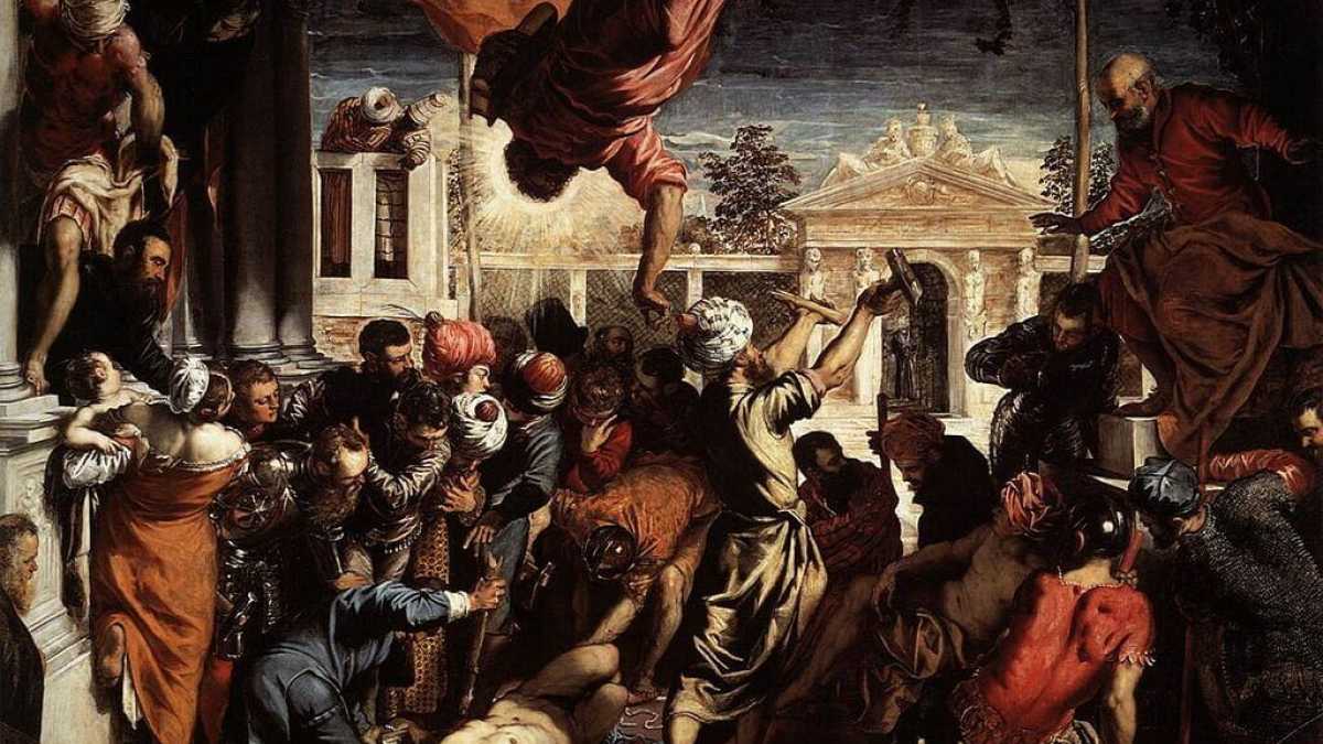 Immagine di Tintoretto, grande “performer del pennello” che non badava all’eleganza ma all’efficacia