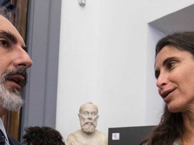 Stefano Donnarumma e Michaela Castelli. Foto Imagoeconomica 