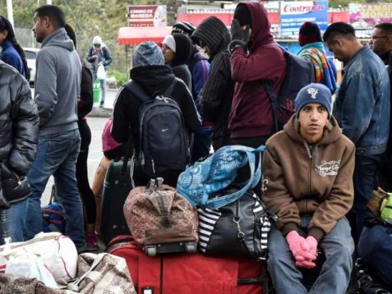 Migranti venezuelani (foto LaPresse)