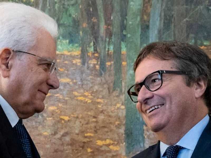 David Ermini e il presidente della Repubblica Sergio Mattarella. Foto LaPresse