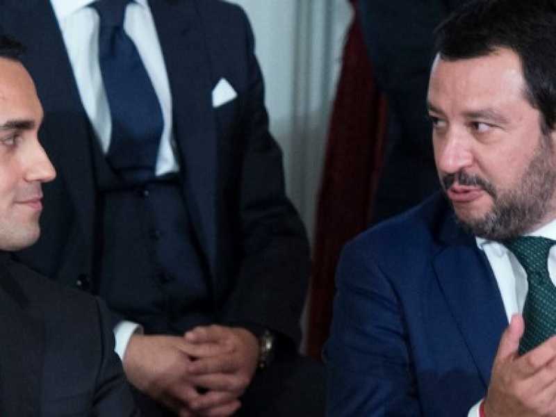Luigi Di Maio e Matteo Salvini (foto LaPresse)