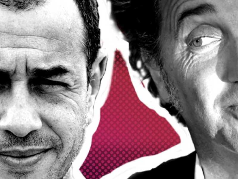 Garrone e Sorrentino (elaborazione grafica Il Foglio)
