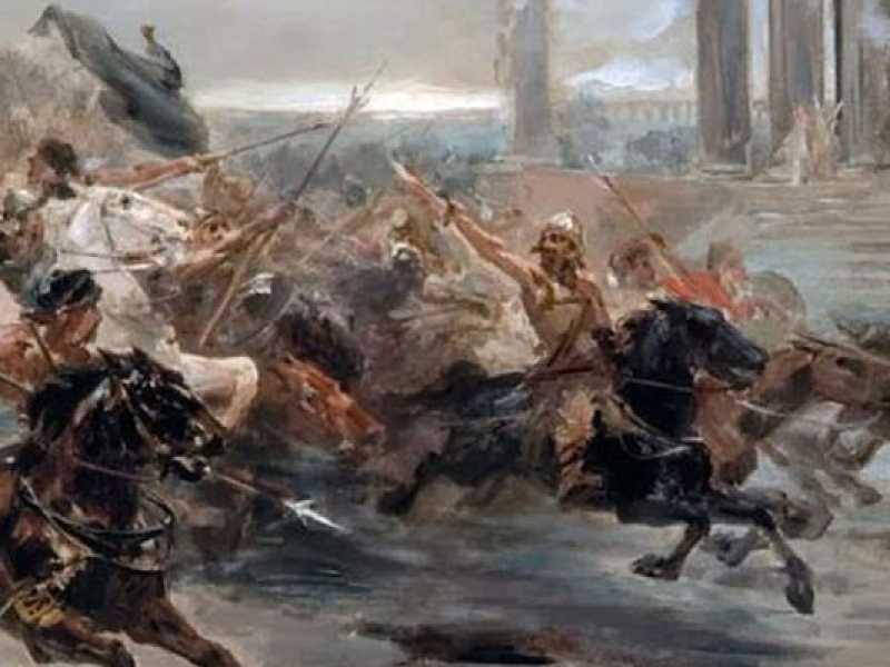 Gli unni invadono Roma (via Wikimedia)