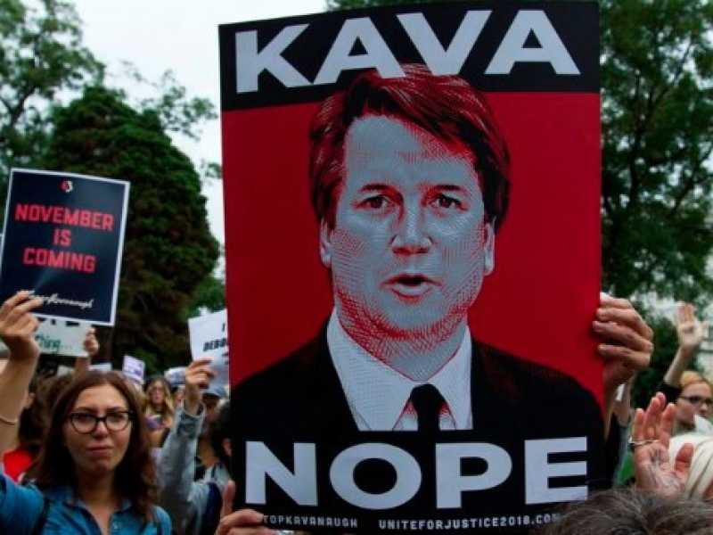 Proteste contro il giudice Brett Kavanaugh (foto LaPresse)