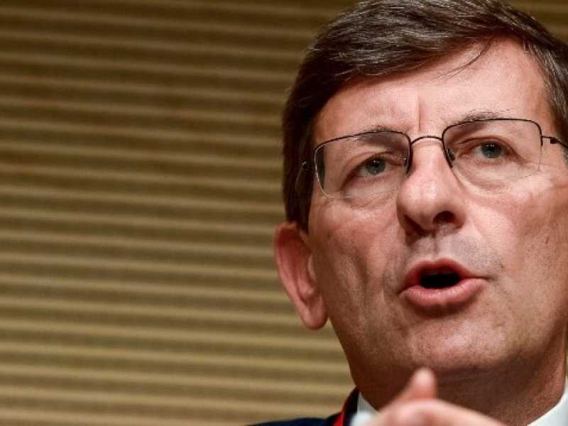 Vittorio Colao al congresso dei Cavalieri del lavoro(foto LaPresse)