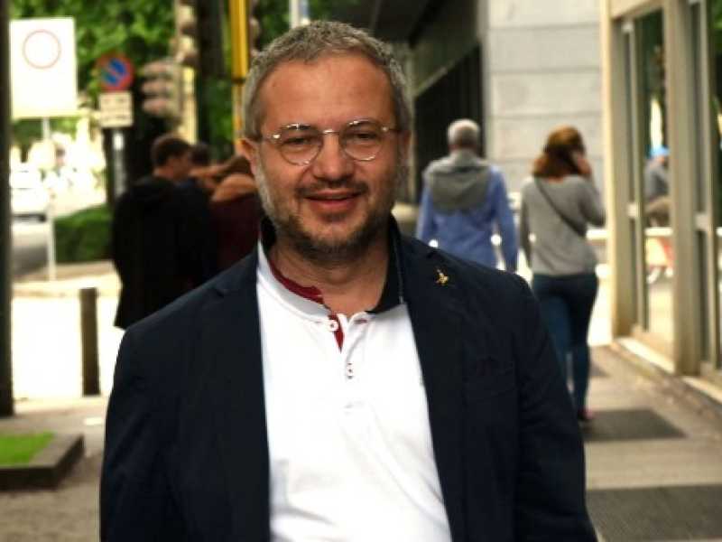 Il presidente della commissione Bilancio della Camera Claudio Borghi (Foto LaPresse)