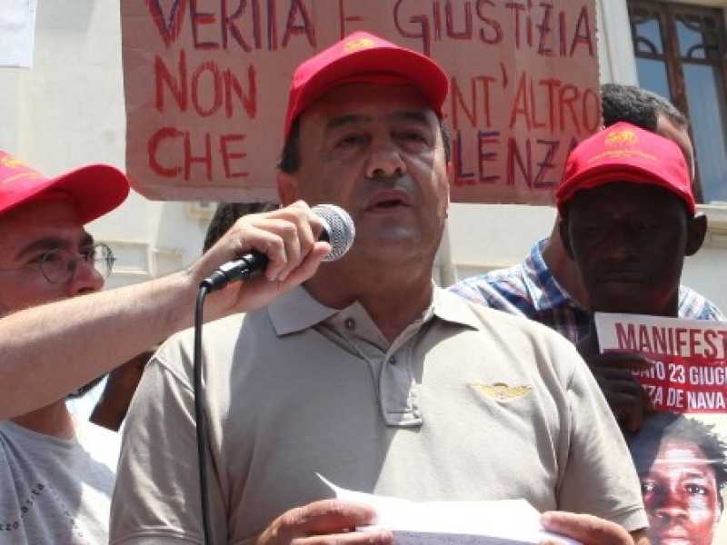 Domenico Lucano, sindaco Riace (foto LaPresse)