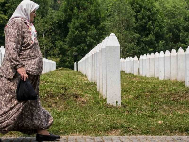 Il memoriale di Potocari (foto LaPresse)