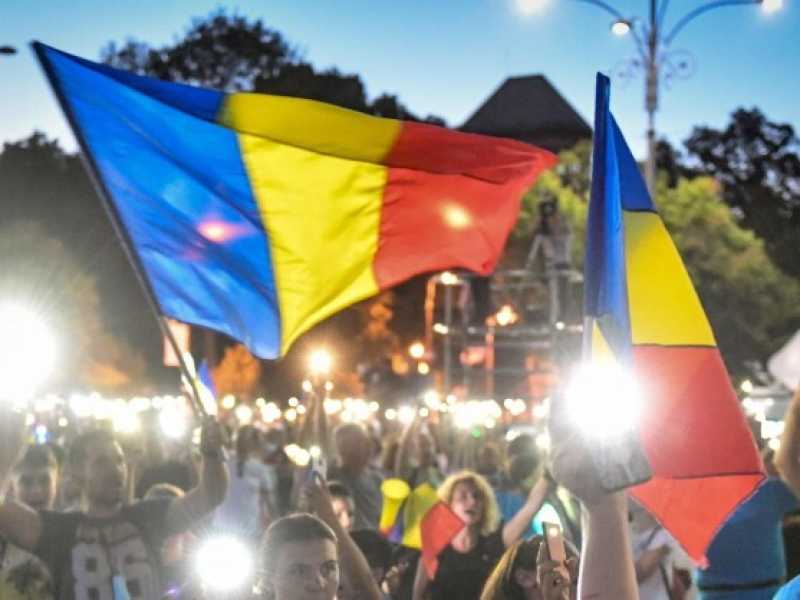 Le proteste a Bucharest contro il governo in agosto (foto LaPresse)