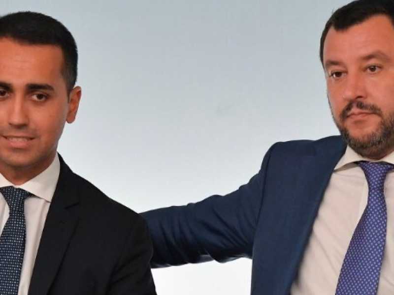 Luigi Di Maio e Matteo Salvini (foto LaPresse)