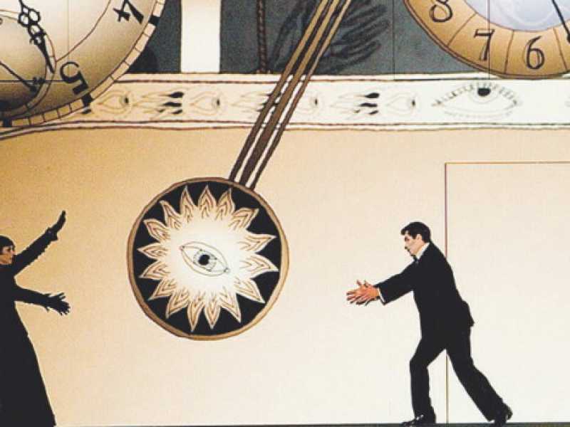 Una scena del "Flauto Magico" con la regia di Barrie Kosky e Suzanne Andrade, ideazione del gruppo "1927" e di Barrie Koksy. Otto rappresentanti al Teatro Costanzi di Roma, dal 9 al 17 ottobre
