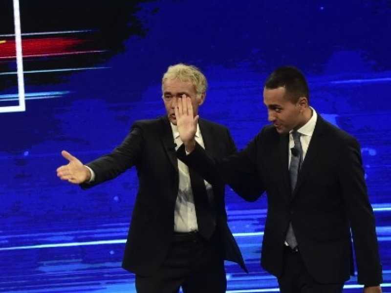 Luigi Di Maio ospite a "Non &egrave; l'Arena" di Massimo Giletti (foto Imagoeconomica)