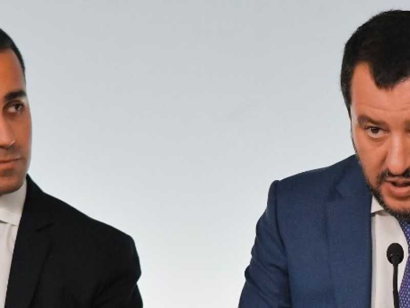 Luigi Di Maio e Matteo Salvini (foto LaPresse)