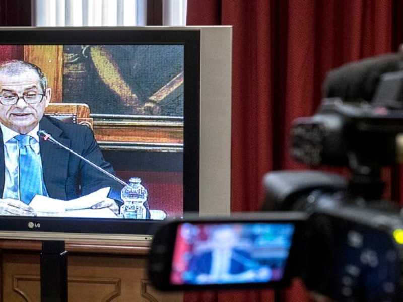 Il ministro dell'Economia, Giovanni Tria, in audizione alla Camera (foto LaPresse)