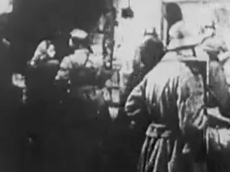 Un'immagine del rastrellamento del 16 ottobre 1943