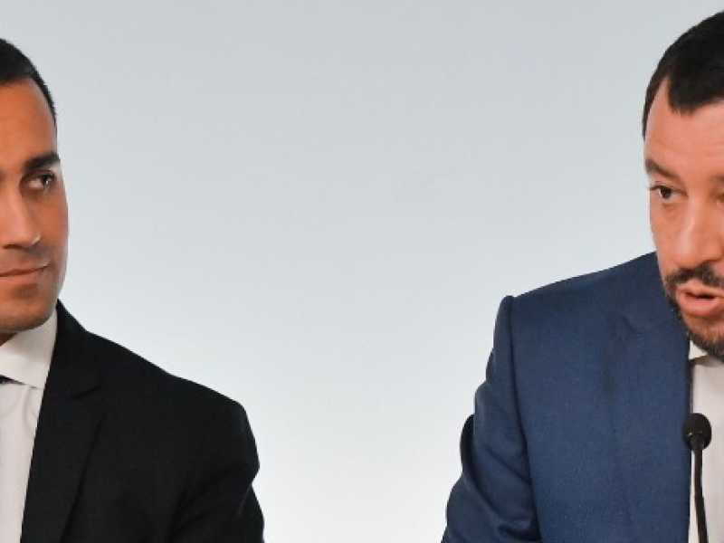 I due vicepremier Luigi Di Maio e Matteo Salvini (Foto LaPresse)