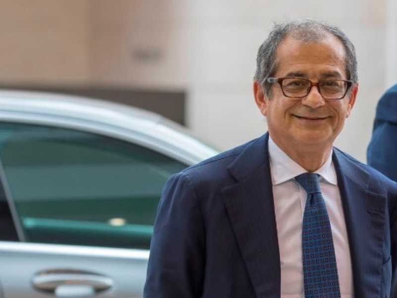 Il ministro dell'economia Giovanni Tria (Foto LaPresse)