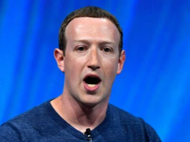 Il fondatore di Facebook Mark Zuckerberg (Foto LaPresse)