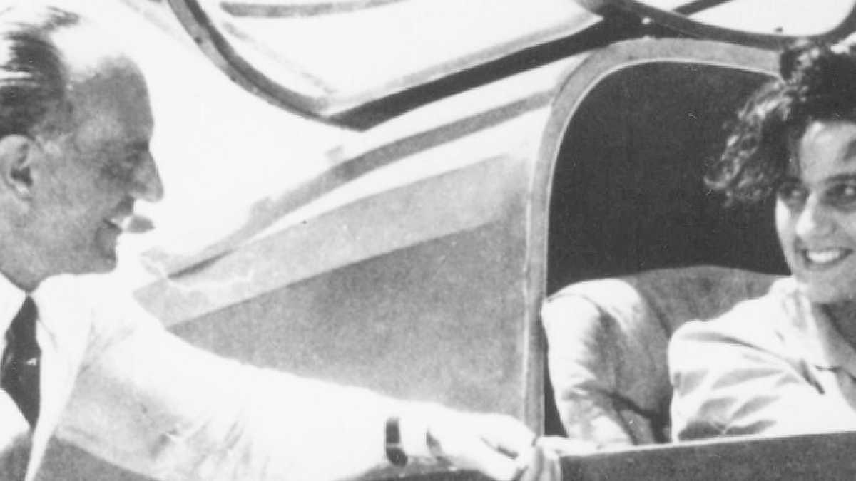Immagine di Fiorenza de Bernardi, in volo con papà e poi da sola