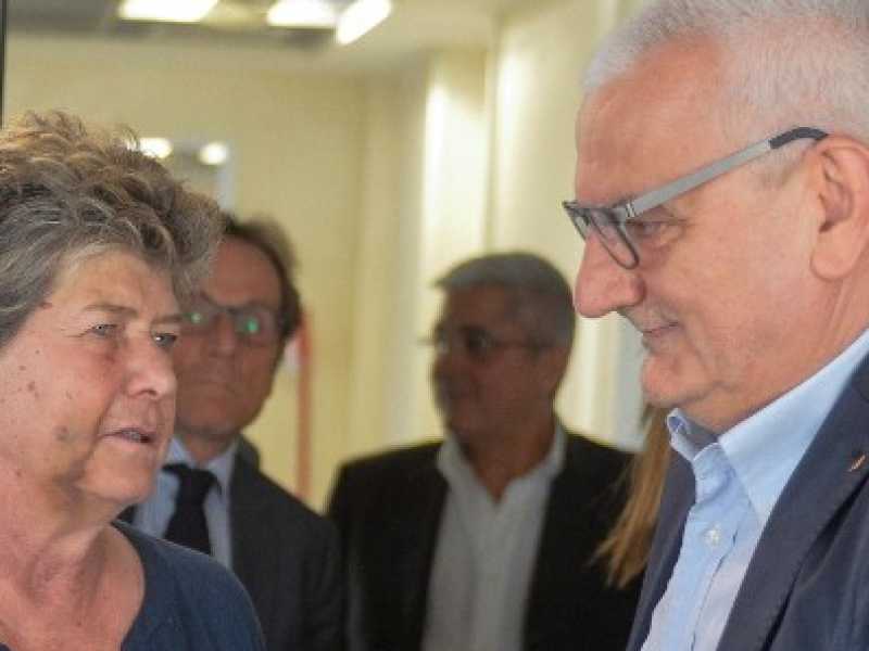 Susanna Camusso, a sinistra, e Vincenzo Colla (foto Imagoeconomica)