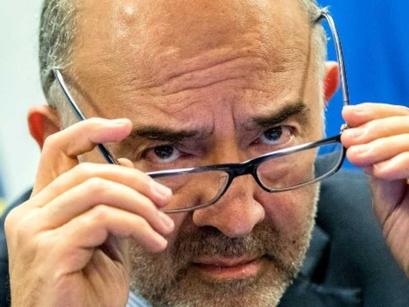 Il commissario europeo Pierre Moscovici. Foto LaPresse