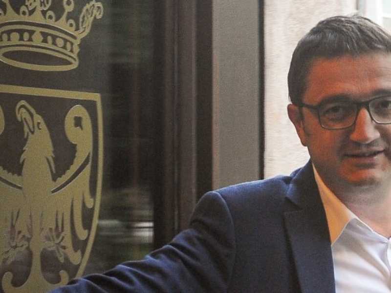 Maurizio Fugatti, neo eletto alla presidenza della Provincia di Trento (foto LaPresse)