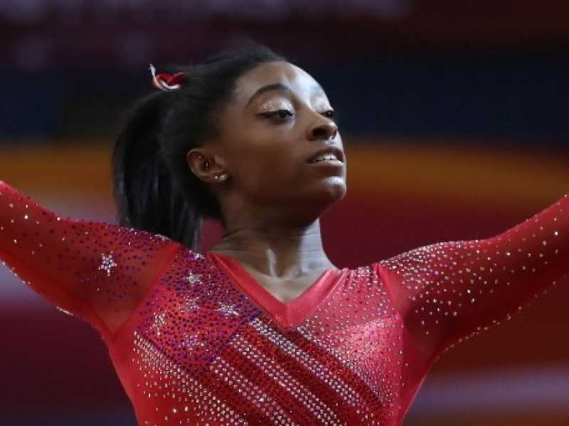 Simone Biles (foto LaPresse)