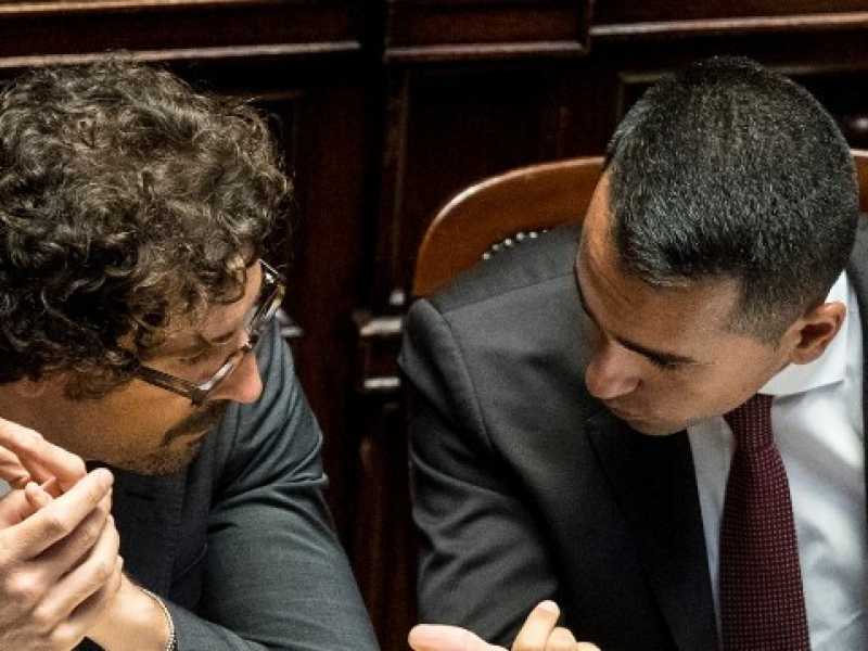 Luigi Di Maio e Danilo Toninelli (foto LaPresse)