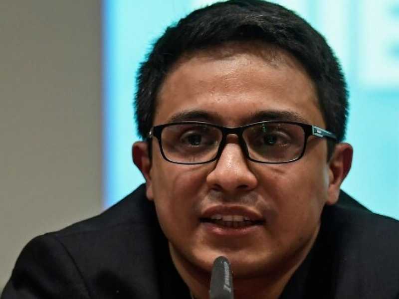 Il dissidente venezuelano Loren Saleh (Foto LaPresse)