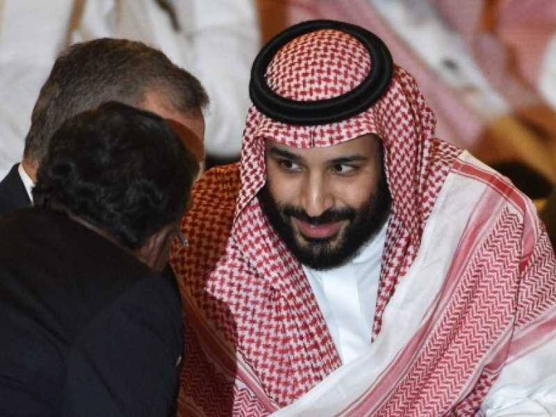 Il principe ereditario saudita, Mohammed bin Salman, durante la Future Investment Initiative, la &ldquo;Davos nel deserto&rdquo; boicottata da aziende e governi occidentali dopo il caso Khashoggi (LaPresse)