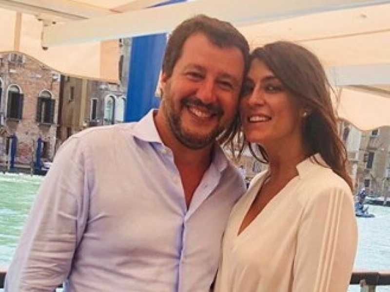 Matteo Salvini ed Elisa Isoardi (Foto Instagram)