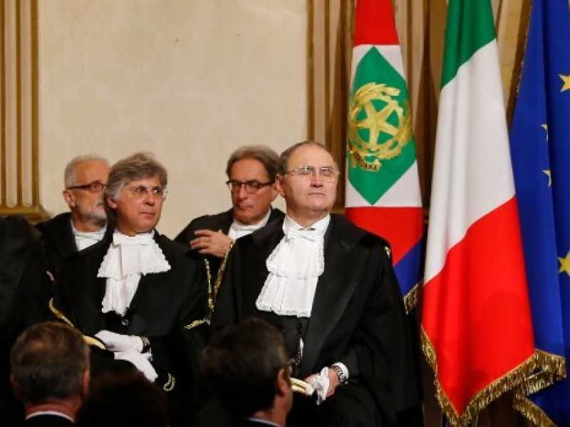 Andrea Mascherin alla cerimonia di inaugurazione dell'anno giudiziario del Consiglio nazionale forense.  Foto LaPresse