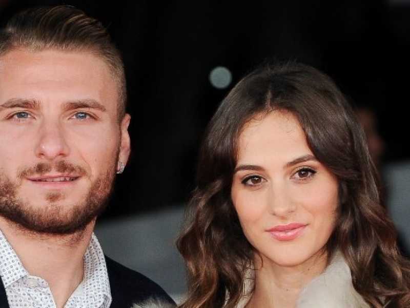 Ciro e Jessica Immobile al red carpet del film Borg McEnroe alla Festa del Cinema di Roma (foto LaPresse)