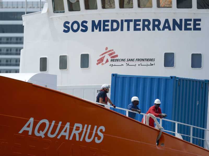 La nave Aquarius di Msf e Sos M&eacute;diterran&eacute;e