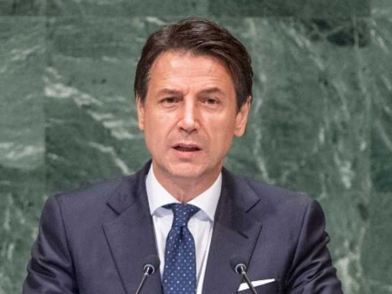 New York, il Presidente del Consiglio Giuseppe Conte all'Onu (foto LaPresse)