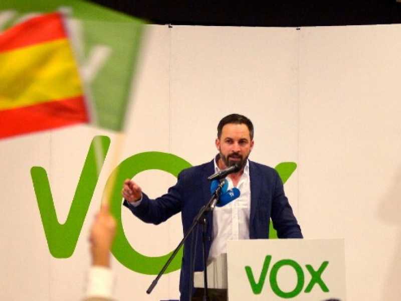 Santiago Abascal, leader di Vox (foto LaPresse)
